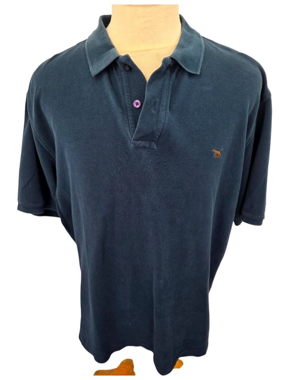 Rodd & Gunn Mens 2XL Original Fit Cotton Polo Shirt Dark Teal Broken-In Casual